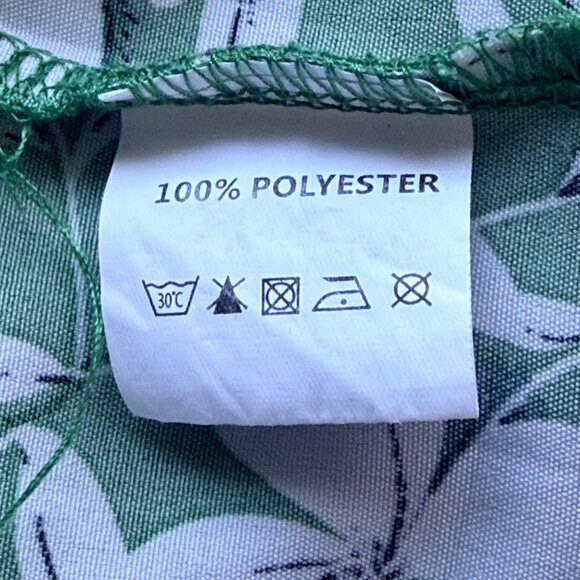 Keluummi Dress Womens 22 Green Floral V Neck Elbow Sleeve Midi Summer - Picture 8 of 8